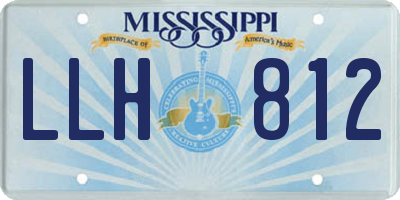 MS license plate LLH812