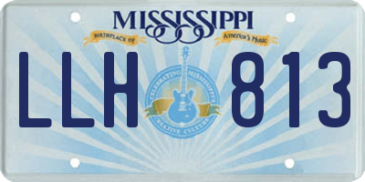 MS license plate LLH813