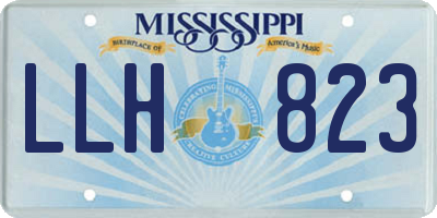 MS license plate LLH823