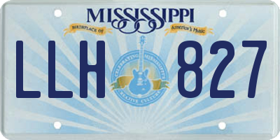 MS license plate LLH827
