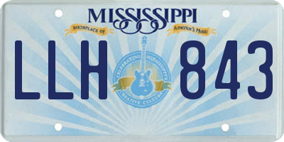 MS license plate LLH843