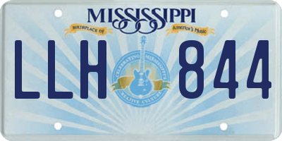 MS license plate LLH844