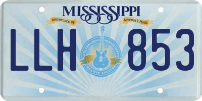 MS license plate LLH853