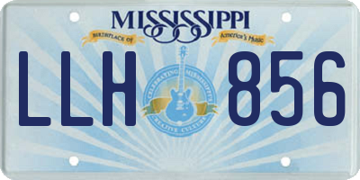 MS license plate LLH856