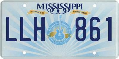 MS license plate LLH861