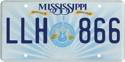 MS license plate LLH866