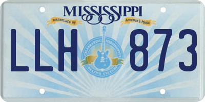 MS license plate LLH873