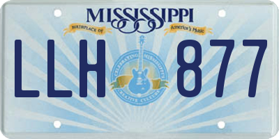 MS license plate LLH877