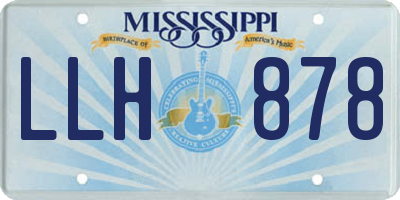 MS license plate LLH878
