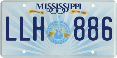MS license plate LLH886