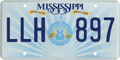 MS license plate LLH897