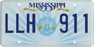 MS license plate LLH911