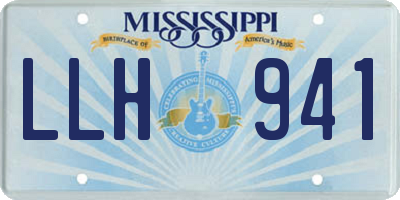 MS license plate LLH941