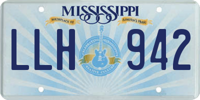 MS license plate LLH942
