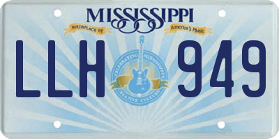 MS license plate LLH949