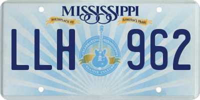 MS license plate LLH962