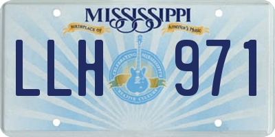 MS license plate LLH971