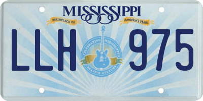 MS license plate LLH975