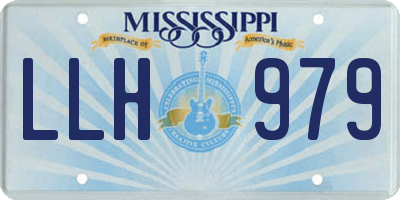 MS license plate LLH979