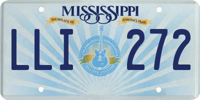 MS license plate LLI272