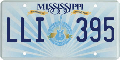 MS license plate LLI395