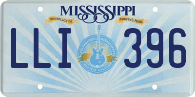 MS license plate LLI396