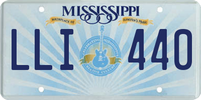 MS license plate LLI440