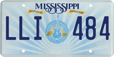 MS license plate LLI484