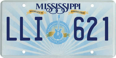 MS license plate LLI621
