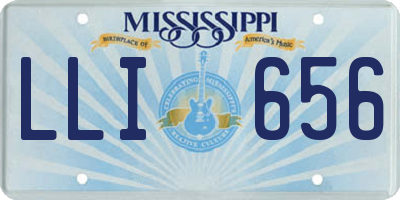 MS license plate LLI656