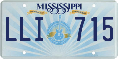 MS license plate LLI715