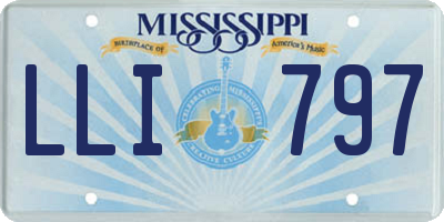 MS license plate LLI797