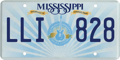 MS license plate LLI828