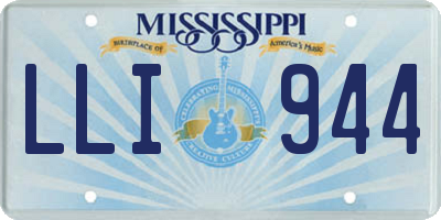 MS license plate LLI944