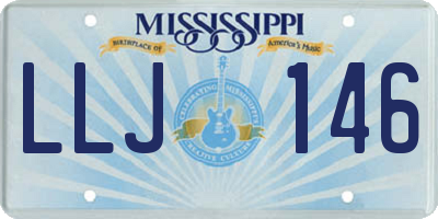 MS license plate LLJ146