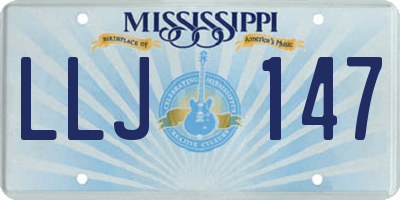 MS license plate LLJ147