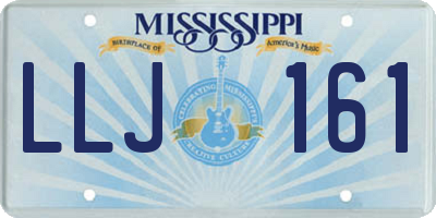 MS license plate LLJ161