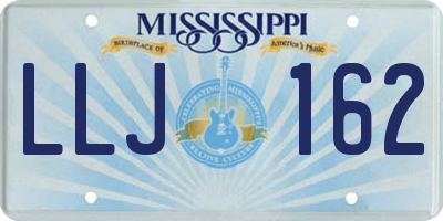MS license plate LLJ162