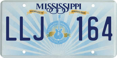 MS license plate LLJ164