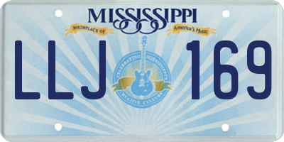 MS license plate LLJ169