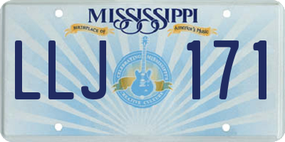 MS license plate LLJ171