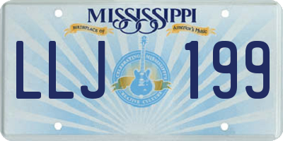 MS license plate LLJ199