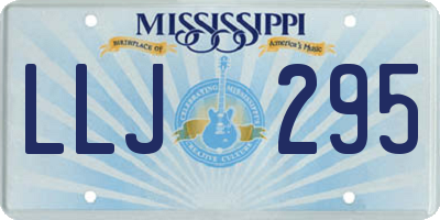 MS license plate LLJ295