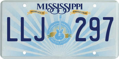 MS license plate LLJ297