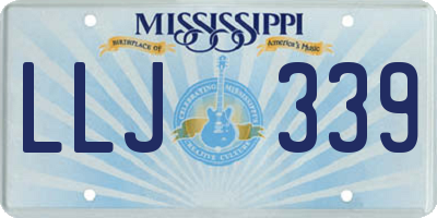 MS license plate LLJ339
