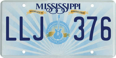 MS license plate LLJ376