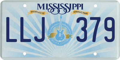 MS license plate LLJ379