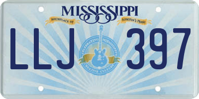 MS license plate LLJ397