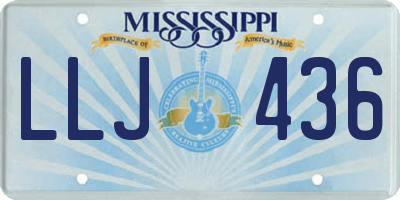 MS license plate LLJ436
