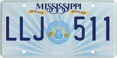 MS license plate LLJ511